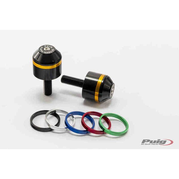 Puig Short Bar End W/Rings Bmw R1200R C/Black