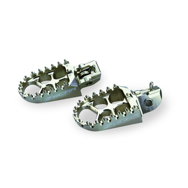 Scar Evolution Footpegs - Ktm/Husq. Titanium color