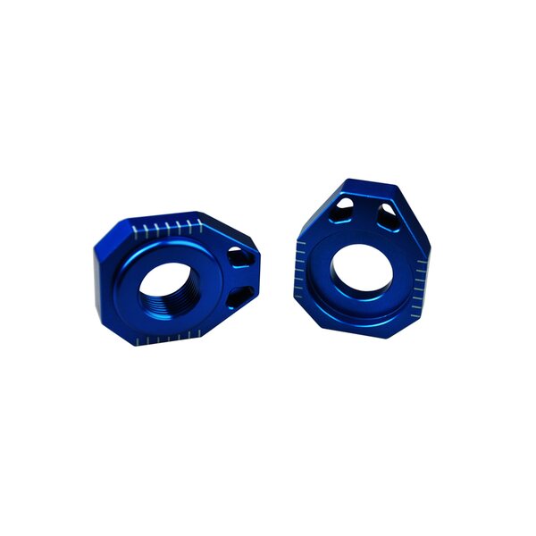 Scar Axle Blocks - Ktm/Husqv. Blue color