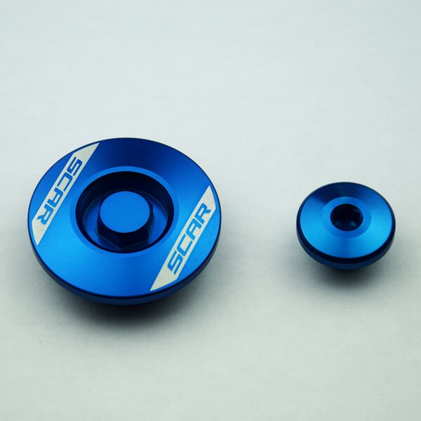 Scar Engine Plugs - Kawasaki Blue color