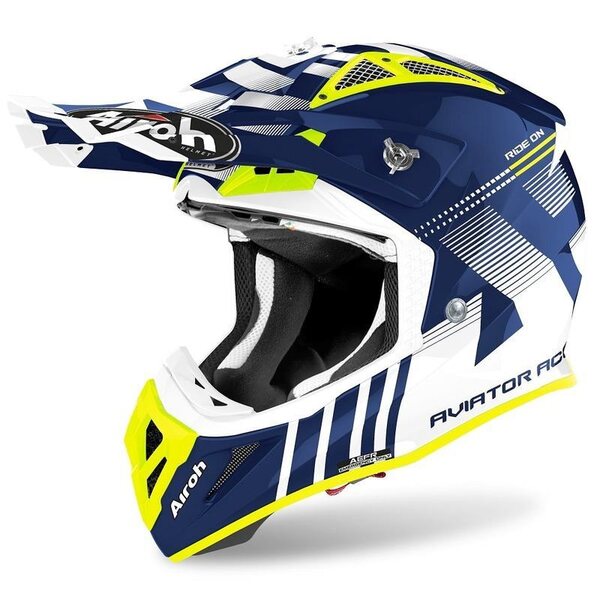 Airoh Helmet Aviator Ace Nemesi blue gloss S