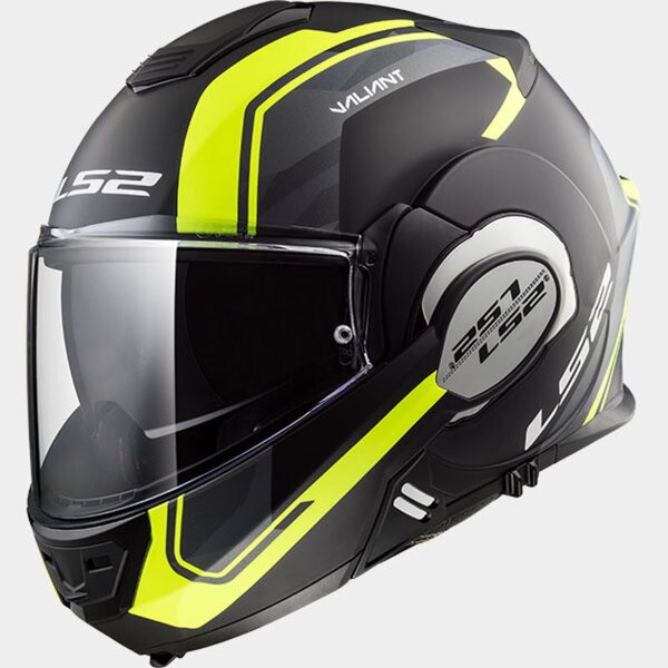 LS2 Helmet FF399 LINE matt black Hi-Vis yellow S