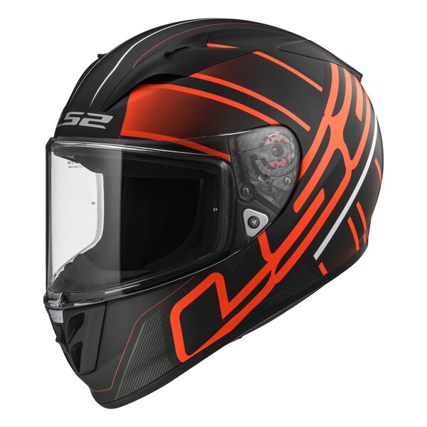 LS2 Helmet FF323 ARROW ION Matt Black Red XL