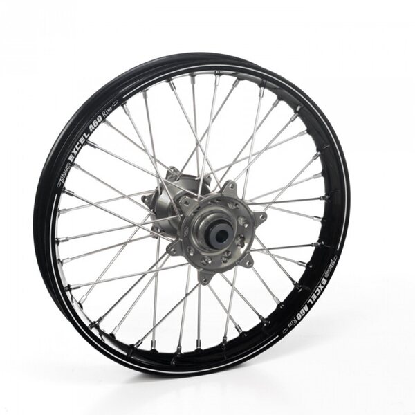 Haan Wheels Complete Wheel, 2,15, 18", REAR, BLACK GREY, Kawasaki 06-18 KX450F, 03-08 KX250, 19-24 KX250, 04-18 KX250F, 03-08 KX125