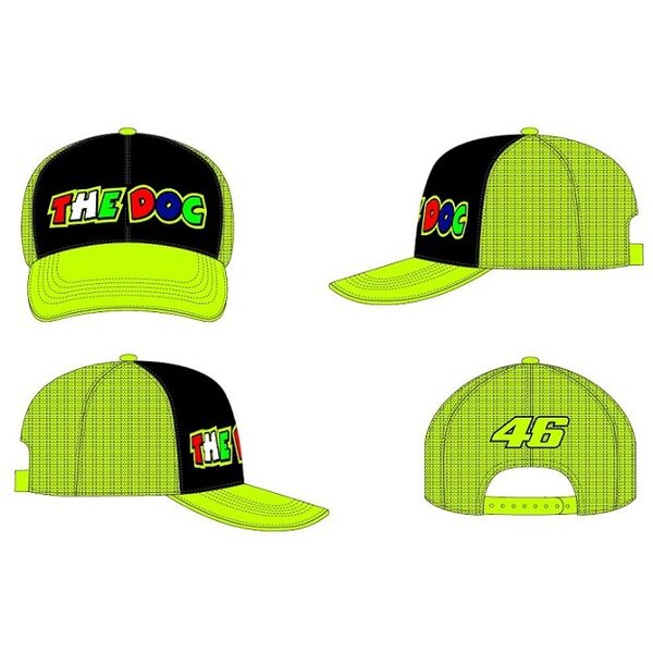 VR46 The Doc lasten lippis, fluo yellow