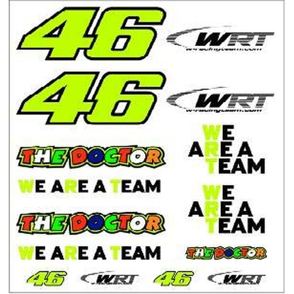 VR46 WRT iso tarrasarja 24x20 cm