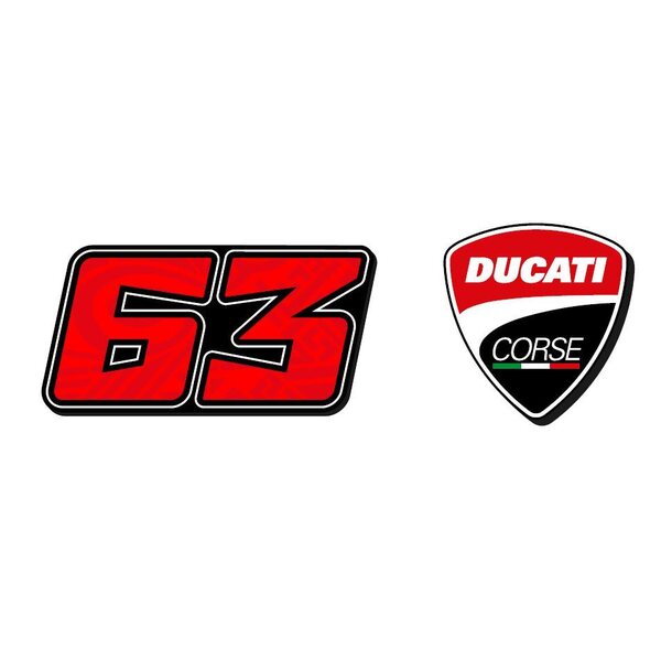 VR46 Ducati / Bagnaia magneetit 2 kpl