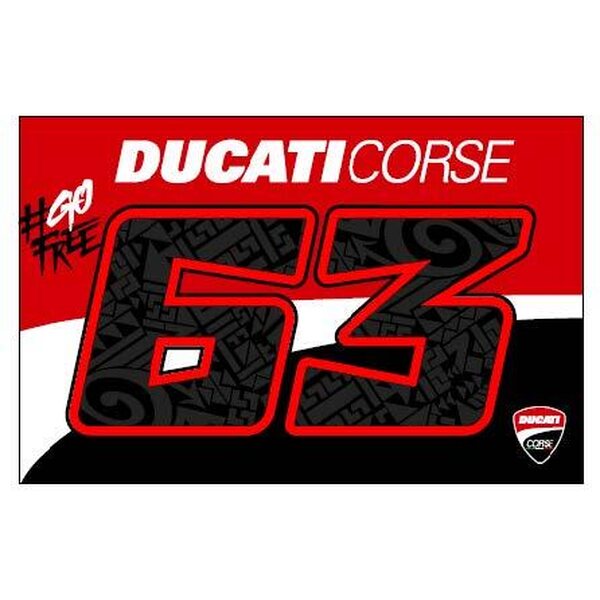 VR46 Ducati / Bagnaia lippu