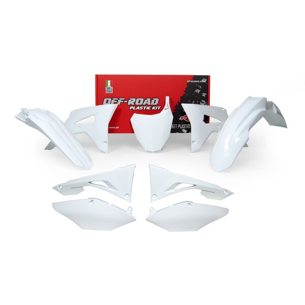 Rtech Plastic Kit, WHITE, Honda 17-18 CRF450R, 18 CRF250R