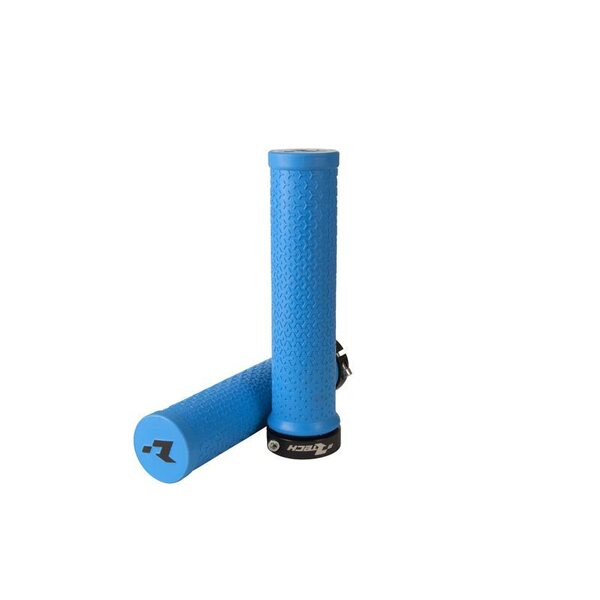 Rtech Bike Lock-On Grips, BLUE