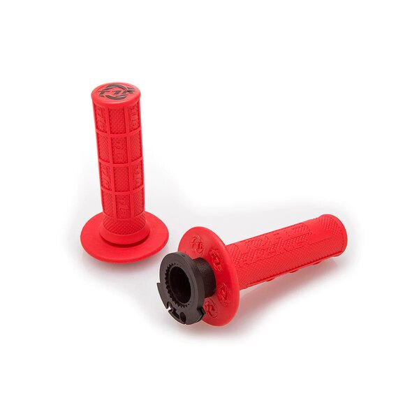 Torc1 Defy Lock-On Grip, 1/2 Waffle, 2 och 4-Stroke, RED