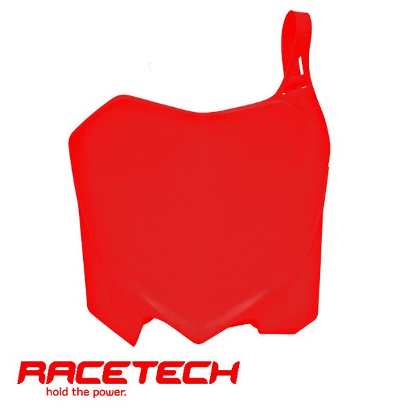 Rtech Number Plate, RED, Honda 09-12 CRF450R, 10-13 CRF250R, SHERCO 16-17 450 SEF, 16-17 250 SE/250 SEF/300 SE/300 SEF