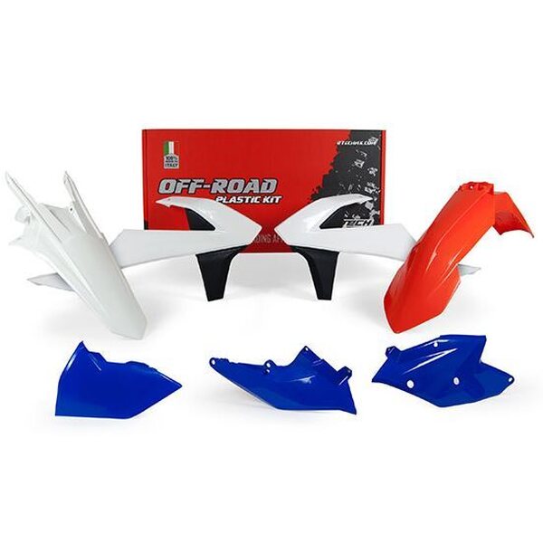 Rtech Plastic Kit SIX DAYS, O.E.M, KTM 17-19 450 EXC-F, 18-19 250 EXC TPI/300 EXC TPI, 17 250 EXC/300 EXC, 17-19 250 EXC-F/500 EXC-F, 17-18 350 EXC-F, 17-18 125 XC-W/150 XC-W