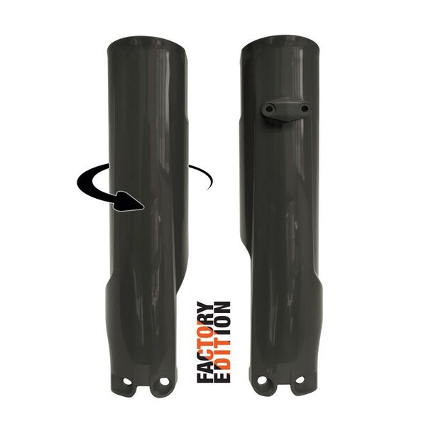 Rtech Gaffelskydd Factory Full Wrap, BLACK, KTM 24 450 EXC-F, 23-24 450 SX-F, 24 250 EXC/250 EXC-F, 23-24 250 SX/250 SX-F, 24 350 EXC-F/150 EXC/300 EXC/500 EXC-F, 23-24 350 SX-F, 23-24 125 SX/300 SX, Husqvarna 23-24 FC 450, 24 FE 450, 23-24 FC 250/TC 250