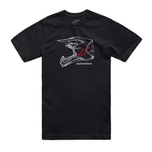 Alpinestars T-Shirt MX Helmet CSF Musta