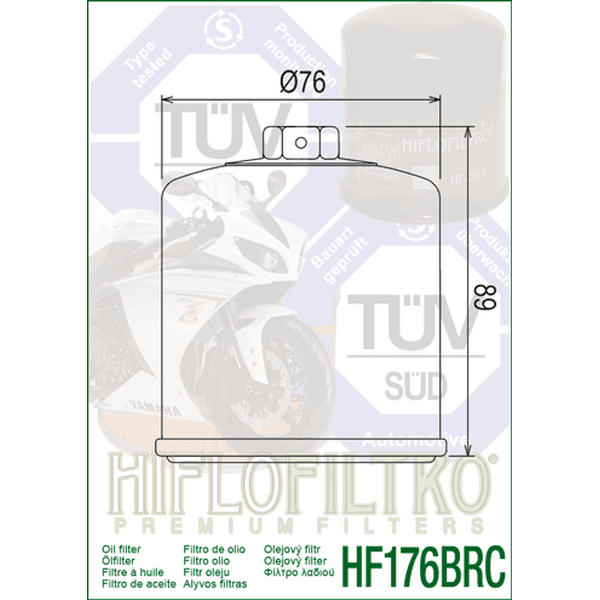 HiFlo öljynsuodatin HF175BRC